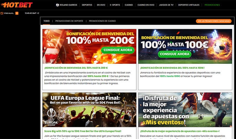 Hotbet Promociones Pagina