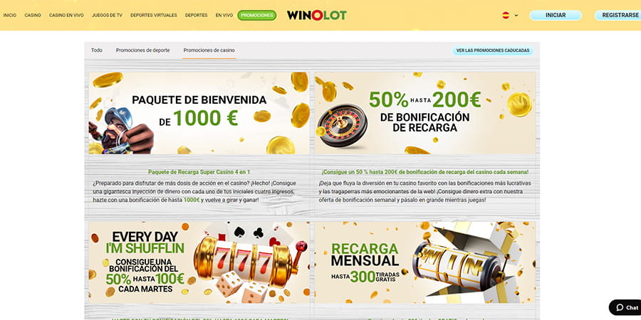 Página promociones WinOlot