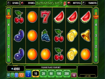 Burning Hot 6 Reels el juego de EGT.