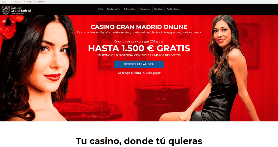 Casino Gran Madrid pagina principal