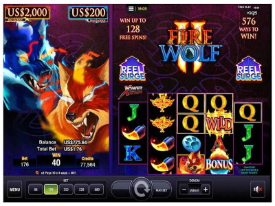 Fire Wolf II Slot el juego de AGS.