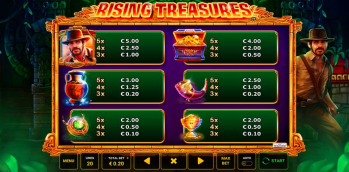 Rising Treasures ganar mucho dinero.