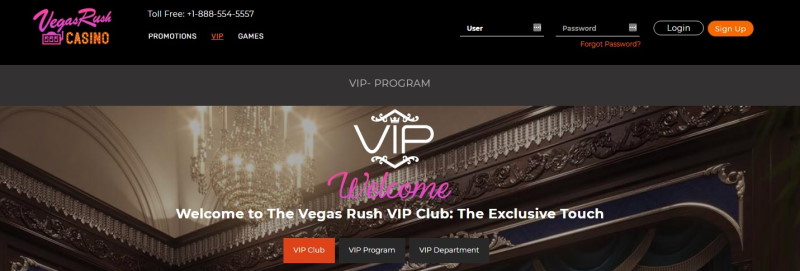 Vegas Rush Casino VIP