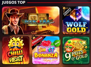Catálogo de juegos que ofrece el casino online YoCasino